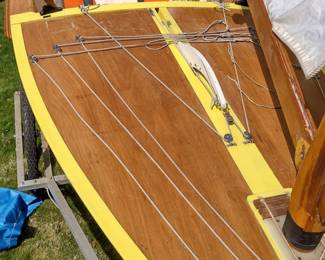 Yellow OK Dinghy 593 Sailing Dinghy