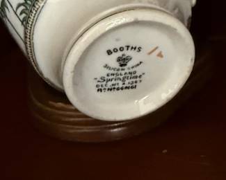 Booths England "Springtime" Demitasse Tea Cup & Saucer