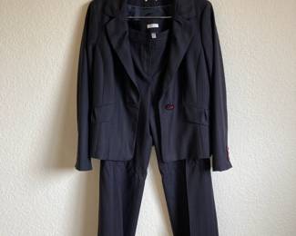 Semantiks Black Pinstripe Blazer and Dress Pants – Size 8P