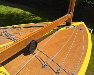 Yellow OK Dinghy 593 Sailing Dinghy

