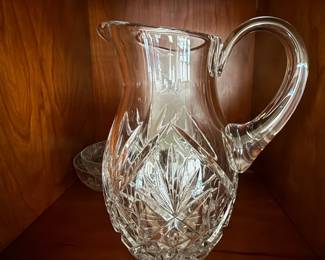 Cut Crystal Pitcher