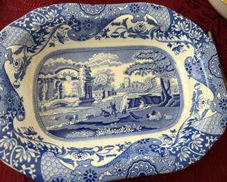 Spode Blue Italian Oval Platter