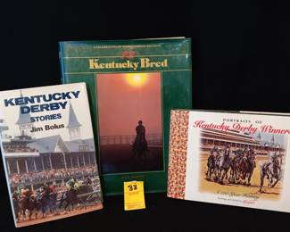 Lot # 38: lot of 3 books on the Kentucky Derby