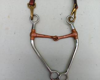 Lot #179: Tory headstall and snaffle bit with copper-infusing