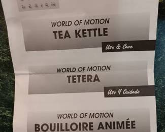 Lot #7: World of Motion Carousel Tea Kettle