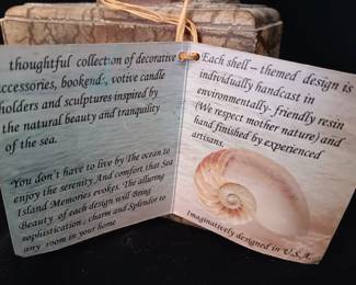 Lot #17: "Sea Island Memories"10" Sea Shell Unicorn Bust