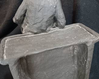 The back of the sculpture