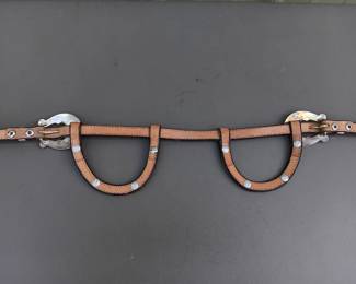 Circle Y Brand of Yoakum, TX, fancy two ear headstall