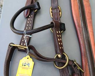 Lot #109: headstall and sash