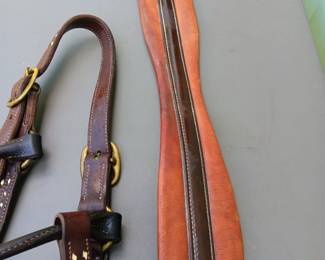Lot #109: headstall and sash