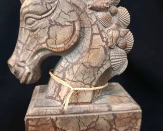 Lot #17: "Sea Island Memories"10" Sea Shell Unicorn Bust