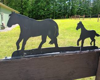 metal horse art