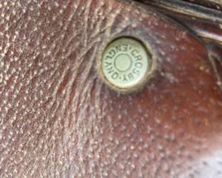 Crosby & Co made in England 17” English riding saddle, no markings