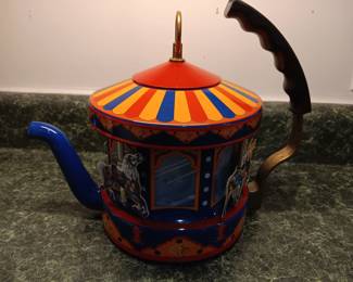 Lot #7: World of Motion Carousel Tea Kettle