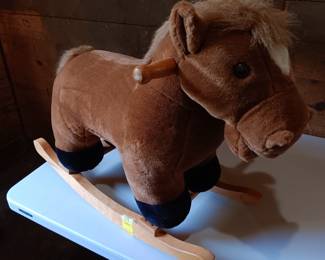 Lot #33: child's plush rocking stool