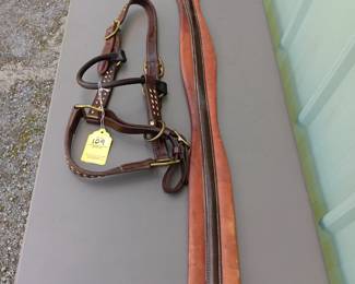 Lot #109: headstall and sash