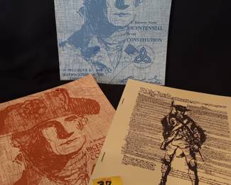Lot #37: lot of three books on the American Bicentennial and Constitution