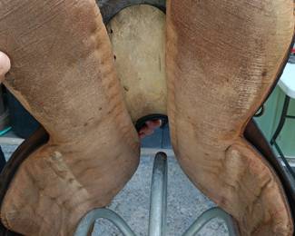 underside of the saddle