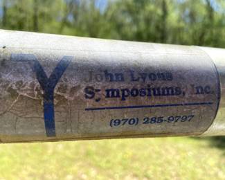 John Lyons Pro Round Pin, 60 feet with gate, in good condition with no dents, sitting on concrete blocks, no rust