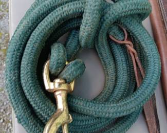Lot #108: lot of three sash, lead line, and headstall with bit