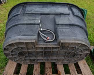 Rubbermaid 100 gallon water trough with heater, one of two