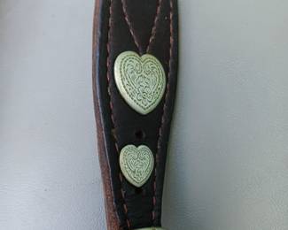 Lot #108: lot of three sash, lead line, and headstall with bit-detail on bridle