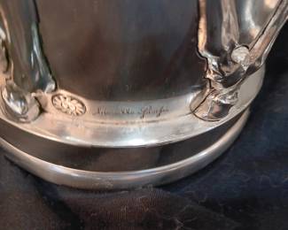 Pair of .999 silverized Horse Vases by Marcello Giorgio. Originally purchased in 2000 in New York City, we have the original receipt. Weight is 12 pounds each and 12" tall by 7" wide each.