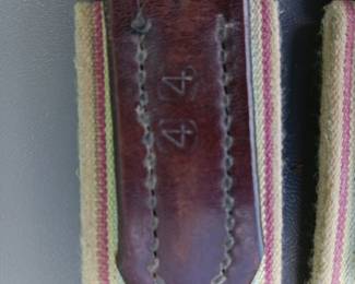 Lot #108: lot of three sash, lead line, and headstall with bit-detail on sash