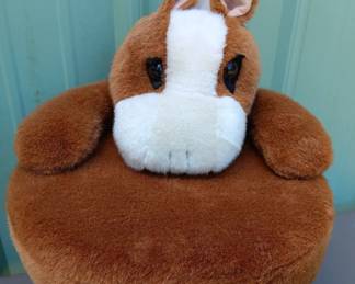 Lot #32: child's plush stool