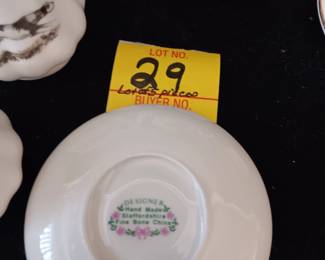 Lot #29: Designer hand made Staffordshire Fine Bone China