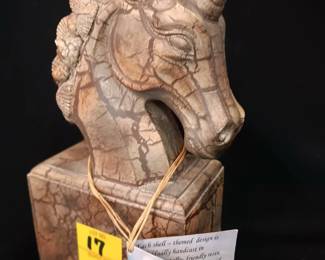 Lot #17: "Sea Island Memories"10" Sea Shell Unicorn Bust