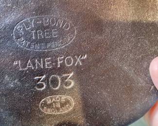 Lane Fox made in England 18” Crosby & Co leather saddle
