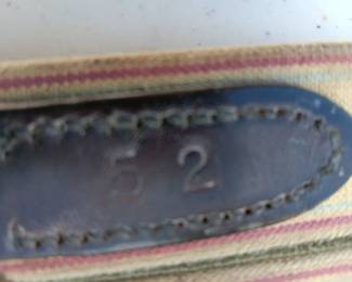Lot #110: headstall with bit, leads, sash-detail on sash