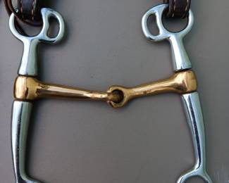 Lot #108: lot of three sash, lead line, and headstall with bit