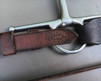 Lot #171: Ivan A. Osman maker, Ramona, CA, headstall and bit, rope