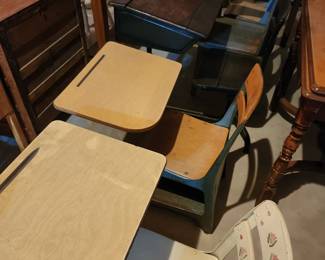 School desks through the years