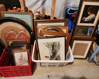 Pictures and prints both vintage and recent 