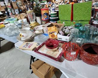 Vintage and new glassware 