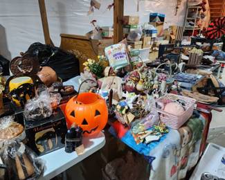 Holiday items including fall, halloween,  easter, patriotic and Christmas 