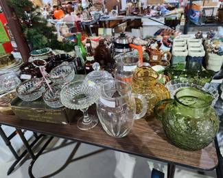 Antique serving pieces 