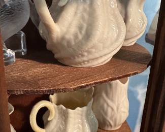 Belleek Creamer and Sugar