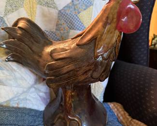 Steve Turpin Large Rooster Pottery