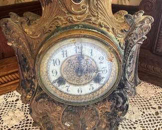 Victorian Bronze Clock