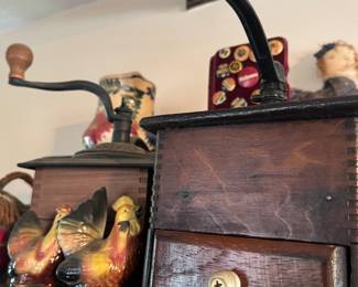 Wooden and Cast Iron Coffee Grinders