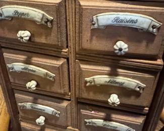 Vintage Spice Cabinet