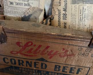Vintage Libby’s Corned Beef Crate