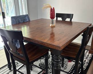 Pub style table and chairs