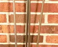 224 - Brass Fireplace Set - 32" Tall
