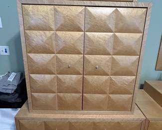 Birdseye maple chest on chest
