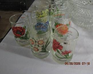 Vintage drinking glasses